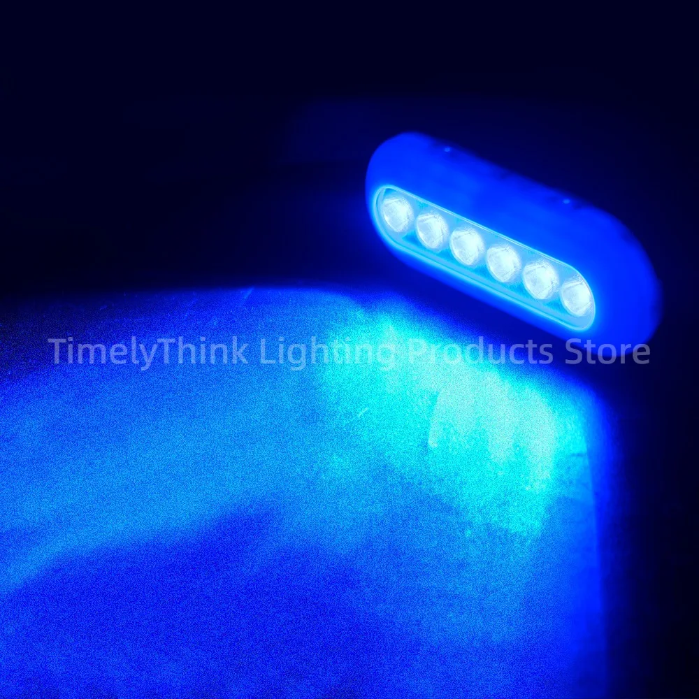 Светодиодный подводный светильник 10-30 В постоянного тока/11 Вт/15 ° /IP68/ Синий