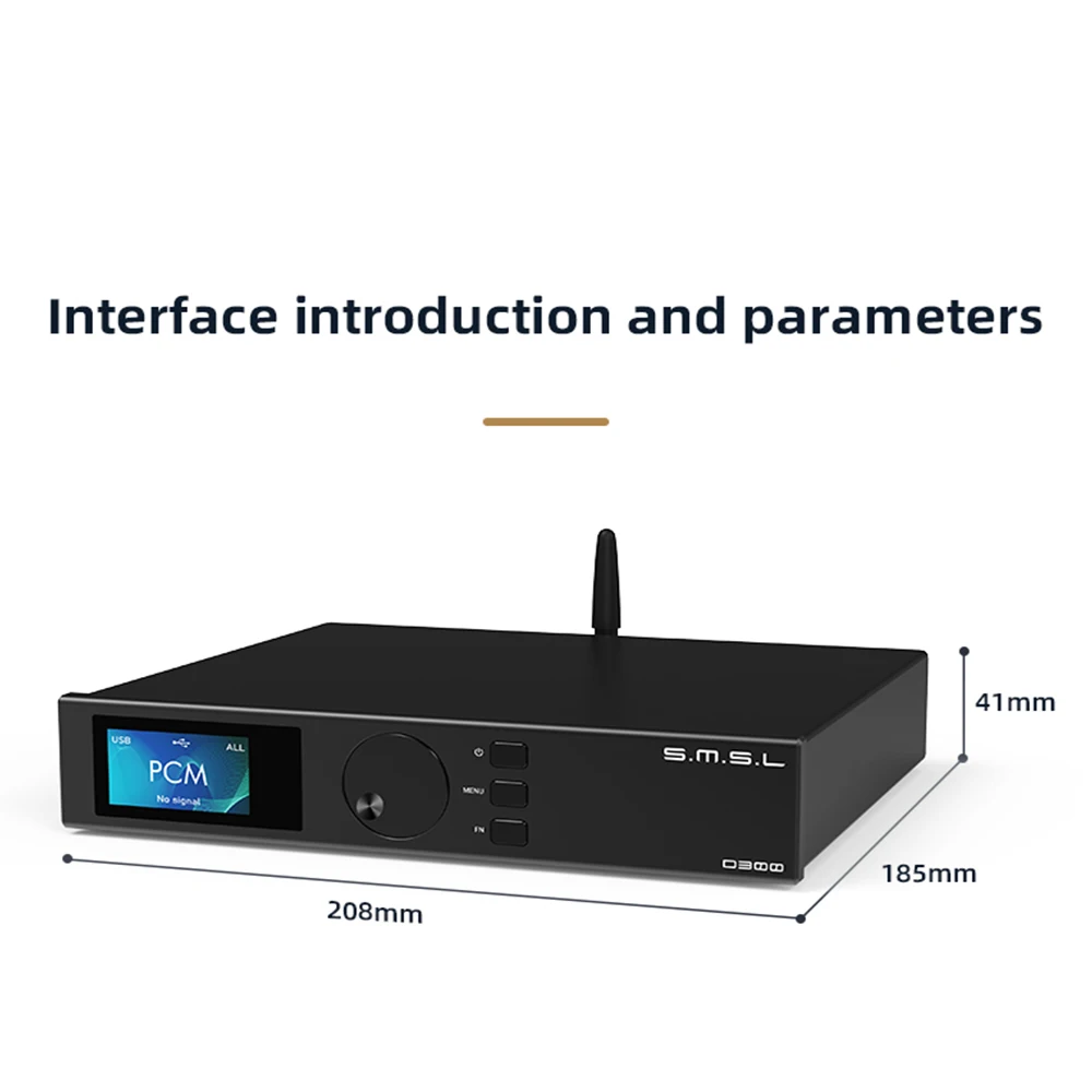 SMSL D300 Bluetooth 5 0 декодер DAC ROHM BD34301EKV чип XMOS DSD512 PCM768KHZ LDAC с дистанционным управлением