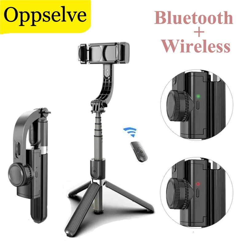 

Adjustable Bluetooth Single Axis Handheld Gimbal Stabilizer Wireless Remote Control Selfie Stick Stand For Youtuber Tiktok Video