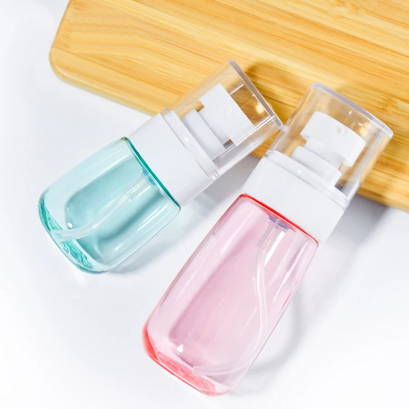 

30/60/80ml Mini Refillable Bottle Empty Sprayer Liquid Makeup And Skin Care Clear Travel Transparent Plastic Bottle Atomizer