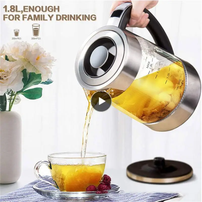 

Kettle New Fast Hot Boiling Electric Kettle High Quality Transparent Glass Teapot Coffee Hot Water Boiler Kitchen Appliances