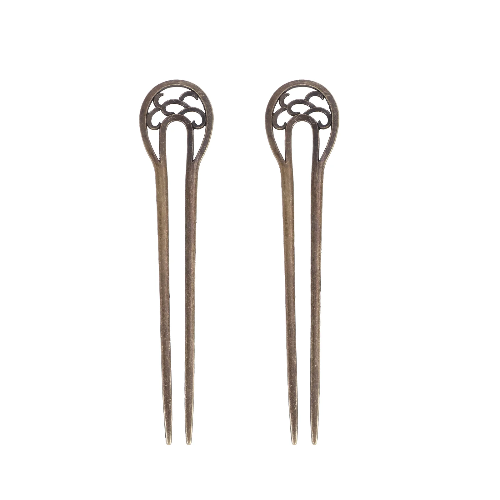 

Hair Pin Chopsticks Fork Vintage Sticks Shaped Ufrench Hairpin Hanfu Stick Women Headdress Bun Forksbuns Picks Metal Decorative