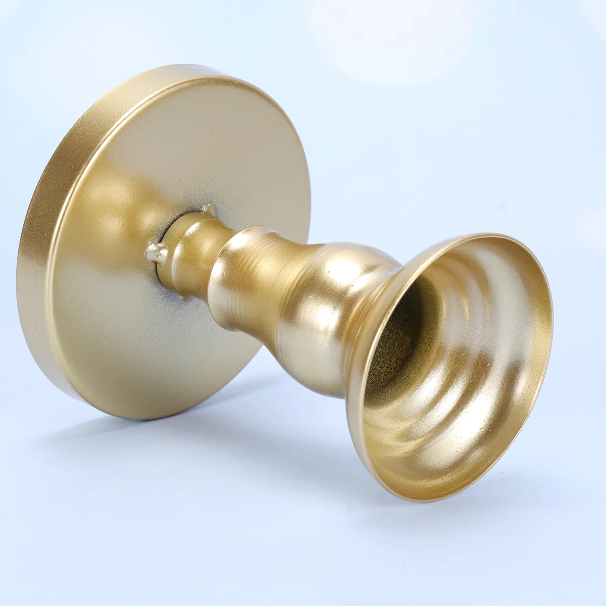 Высокая подставка для торта стойка закусок нежный золотой декор с крышкой