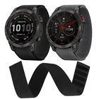 Ремешок нейлоновый на липучке для Garmin Enduro Band Fenix 7 7X 6 6X Pro 5X PlusTactical x DELTAMK2iForerunner 945, 22 мм 26 мм