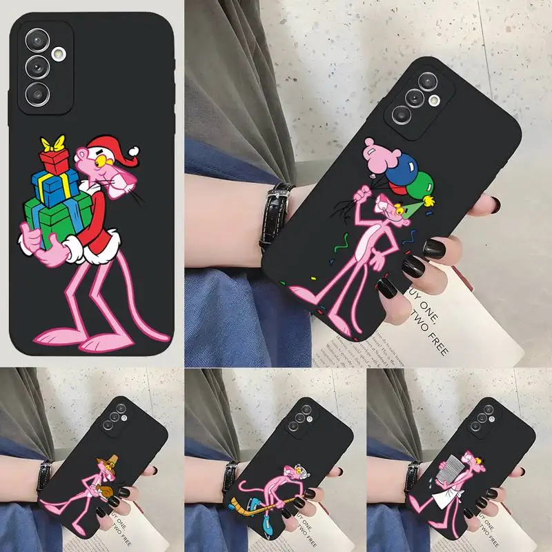 

Pink Panther Phone Case For Samsung S22Ultra S22 S30 S21 S10 E Plus Ultra Fe Lite S9Plus Trendy Funda Shell Cover