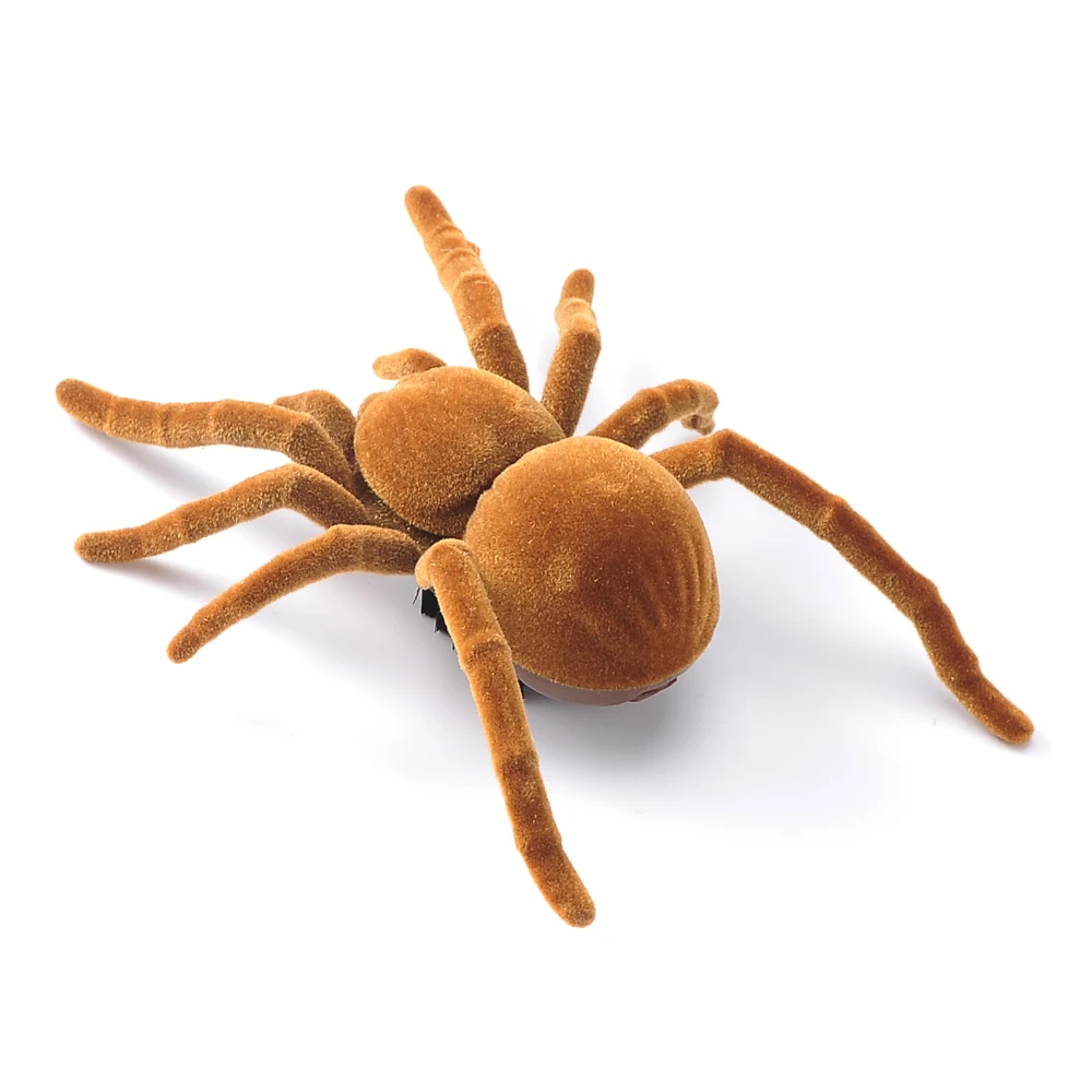

Vibrating Crawling Tarantula Model Electronic Pet Remote Control Flocking Hairy Insect Animal Toy for Kids Children Gifts