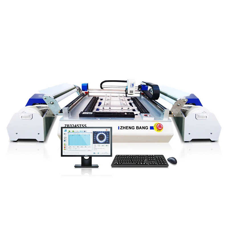 

ZHENGBANG Desktop Smt Pick And Place Machine 2 Heads PCB Placement Machine High Precision SMD LED Assembly Machine