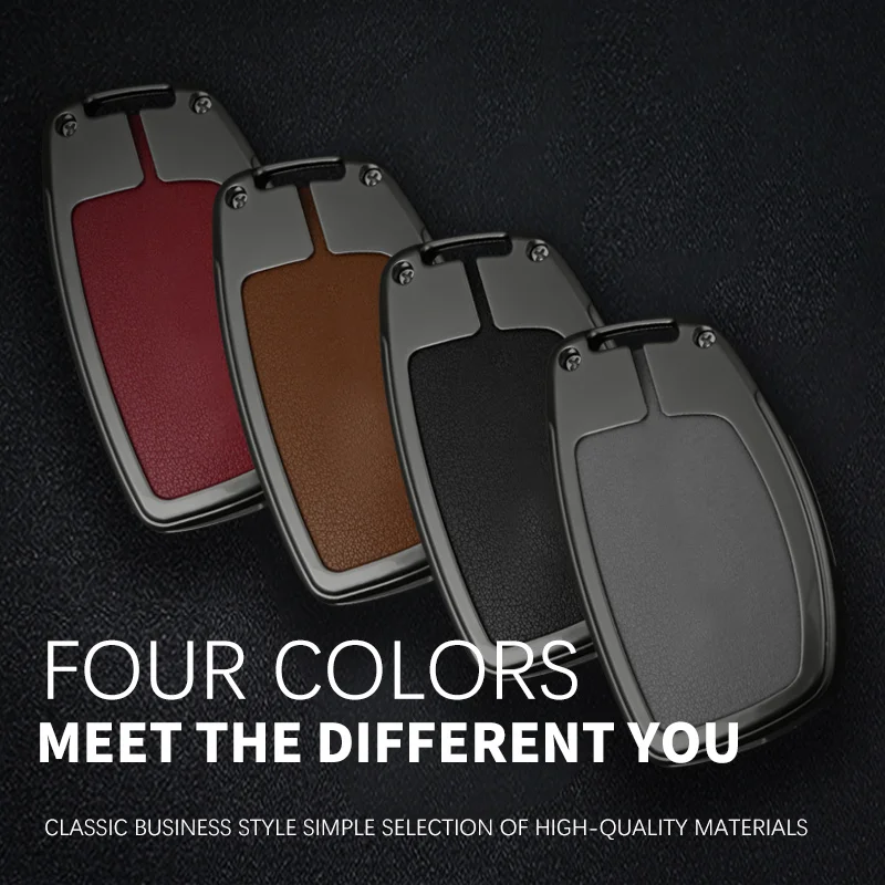 

Car Remote Key Case Cover Protective Keychain zinc alloy leather for Hyundai E Elantra MISTRA ix25 Tucson Elantra sonata 9 bag