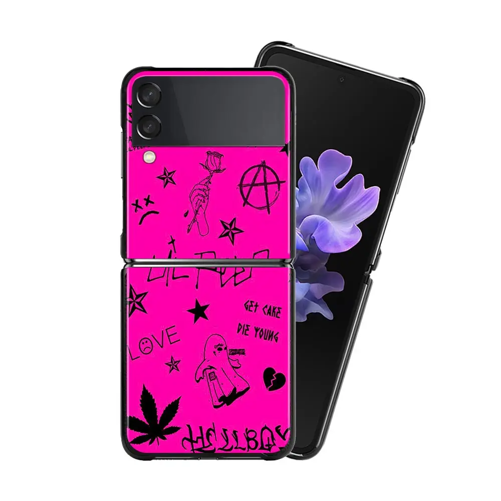 Флип-чехол для Samsung Z Flip3 чехол Galaxy ZF3 ZF ZFlip3 флип-чехол Hell Boy Lil Peep Love - купить по
