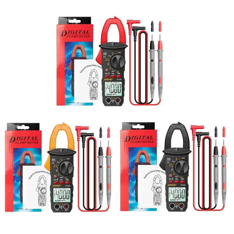 

Digital Clamp Meter 600A,True RMS 6000 Counts Multimeter,Voltage Tester