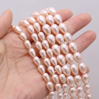 aanatural pearl round drop pink shell beads for jewelry makingdiy necklace bracelet accessories charm gift 36cm 6x98x1211x13mm