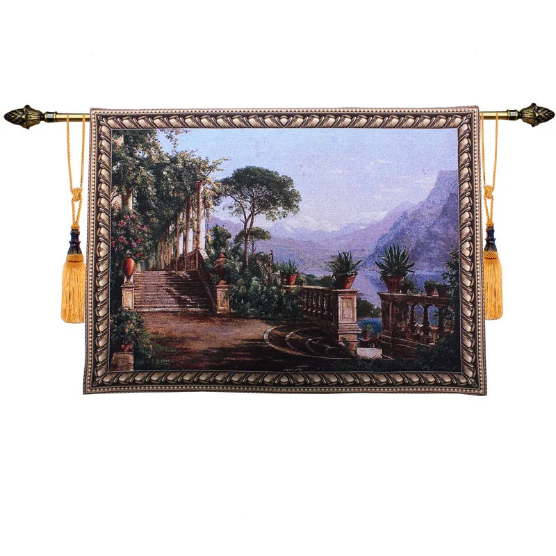 

Cologne Lakeside Jacquard Weave Tapestry Wall Hanging Gobelin Home Decor Art Wall Tapestry Belgium Tapestry