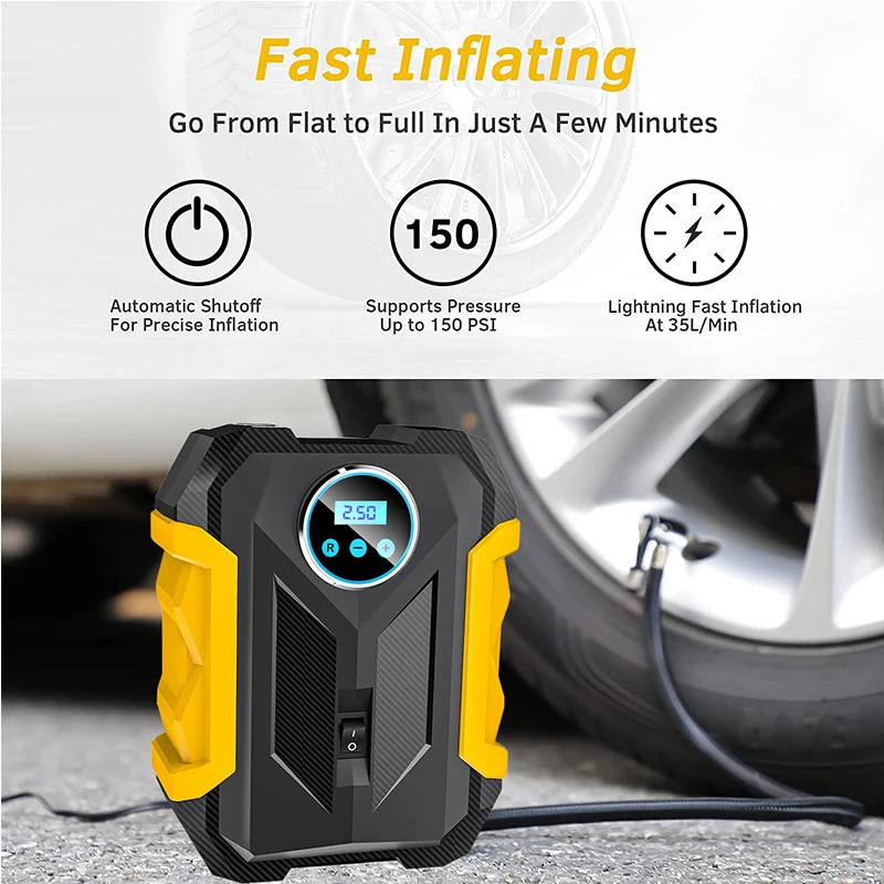 Pump Air Pump For Auto Car Motorcycles Dc 12 Volt Led Ligh Car Accessories