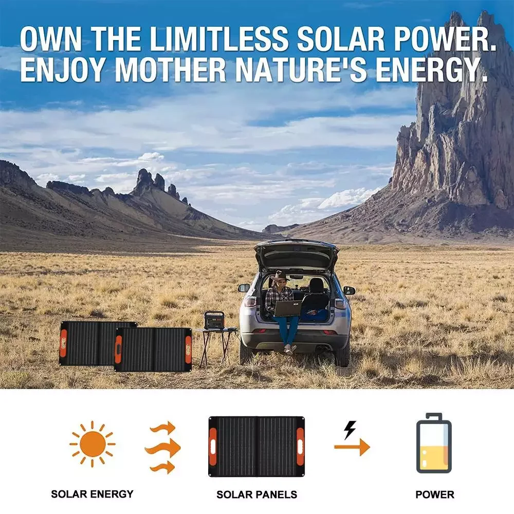 

300W Foldable Solar Panel Dual USB Protable Outdoor Folding Solar Cells Solar Power Battery Charger for Phone RV Car Camping