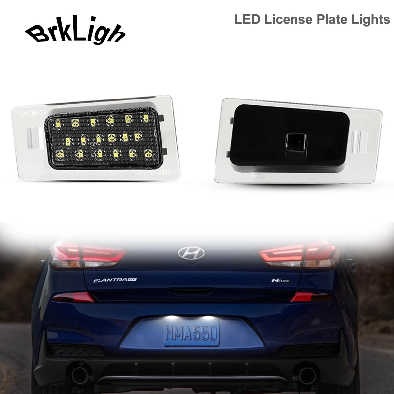 2 шт. для Hyundai I30 Elantra Kia Ceed задний номерной знак лампы освещения Accent Cerato KX3