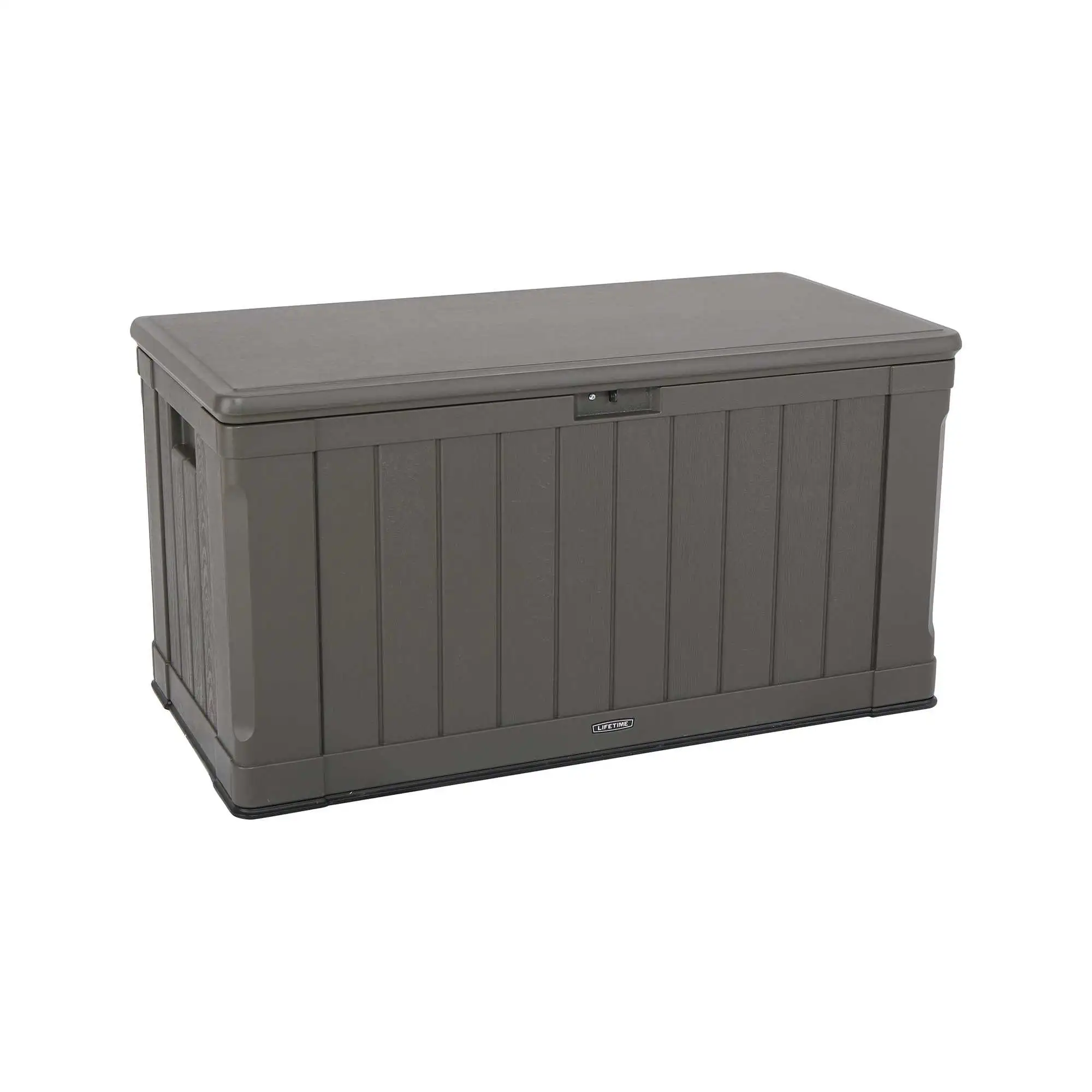 

Lifetime Waterproof Resin Deck Box - 116 Gallon Capacity in Dark Brown