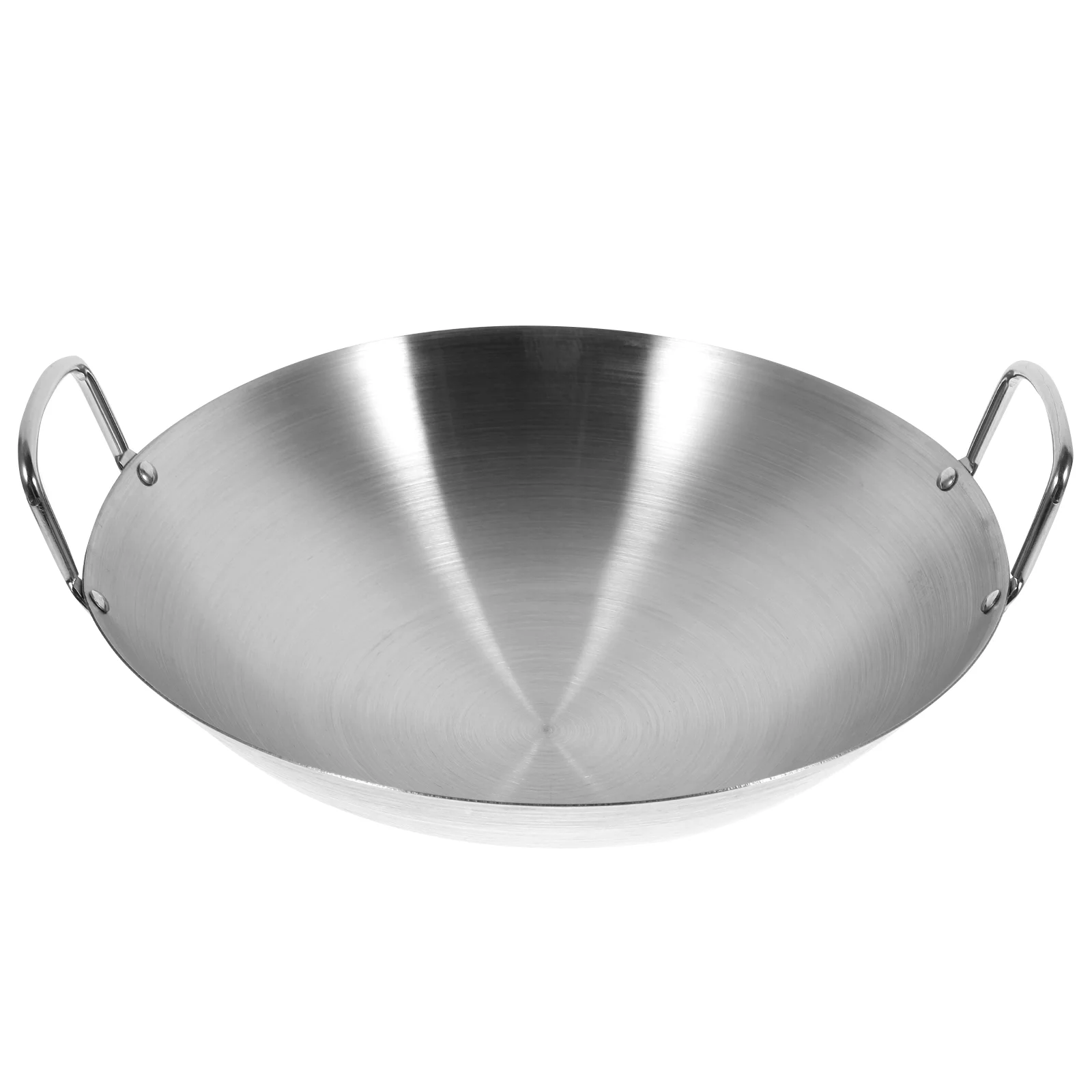 

Stainless Steel Wok Cooking Pot Double Handle Enamel Baking Trays Kitchen Gadget Household Work Non Stick Induction Frying Pan