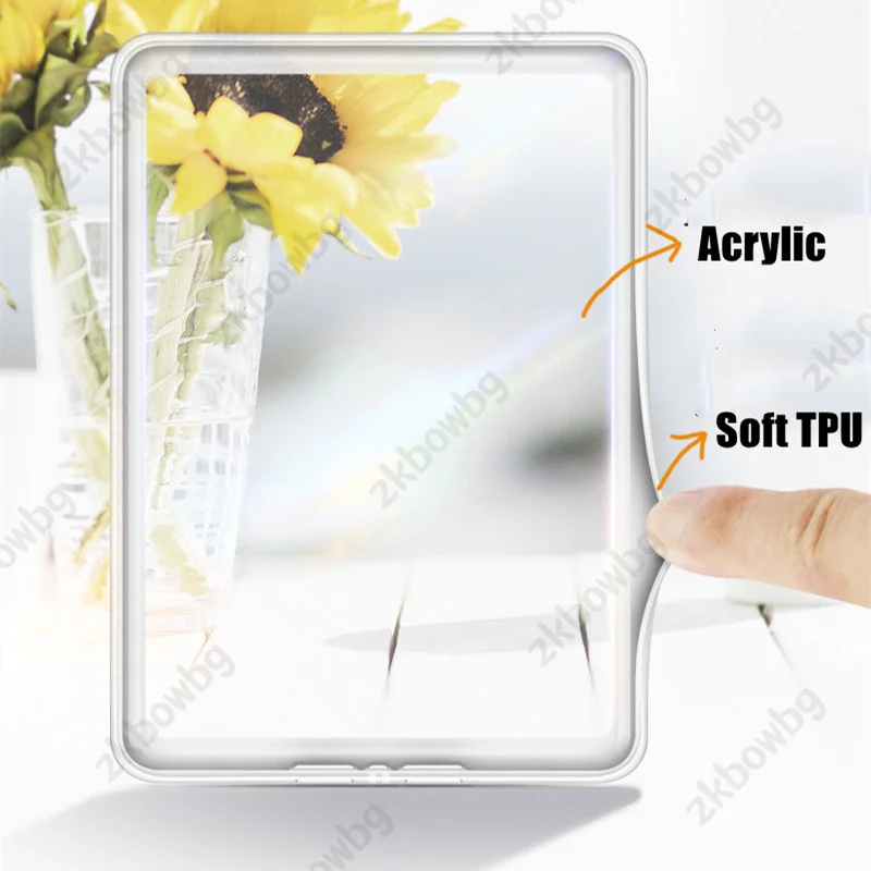 Фото Прозрачный чехол для всех новых Kindle 10th Gen 2019 Release J9G29R 6-дюймовая мягкая рамка из ТПУ для Kindle 10th 2019 Ebook Cover Funda №2