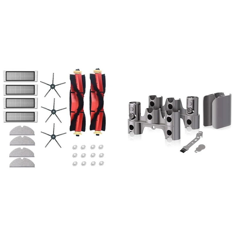 

Моющийся фильтр HEPA для Xiaomi Roborock S6 S60 S65 S5 MAX, основная щетка, док-станция с держателем для Dyson V11 V10 V8 V7