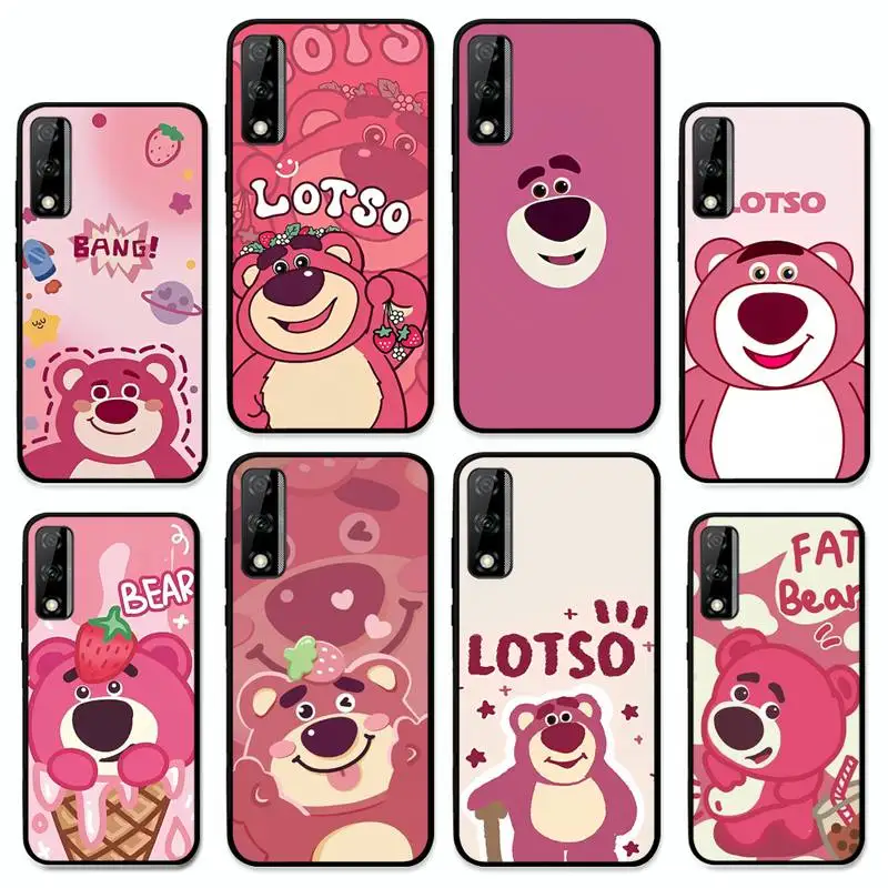 

Strawberry Bear L-Lotso Phone Case for Huawei Y 6 9 7 5 8s prime 2019 2018 enjoy 7 plus