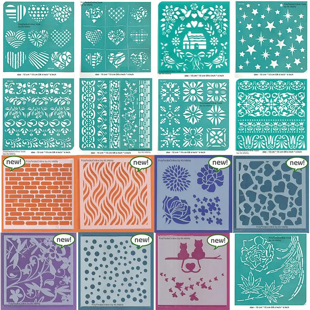

New Arrival Love Flower Plastic Stencil For DIY Template Scrapbooking Paper Card Embossing Decorative Album Craft Template