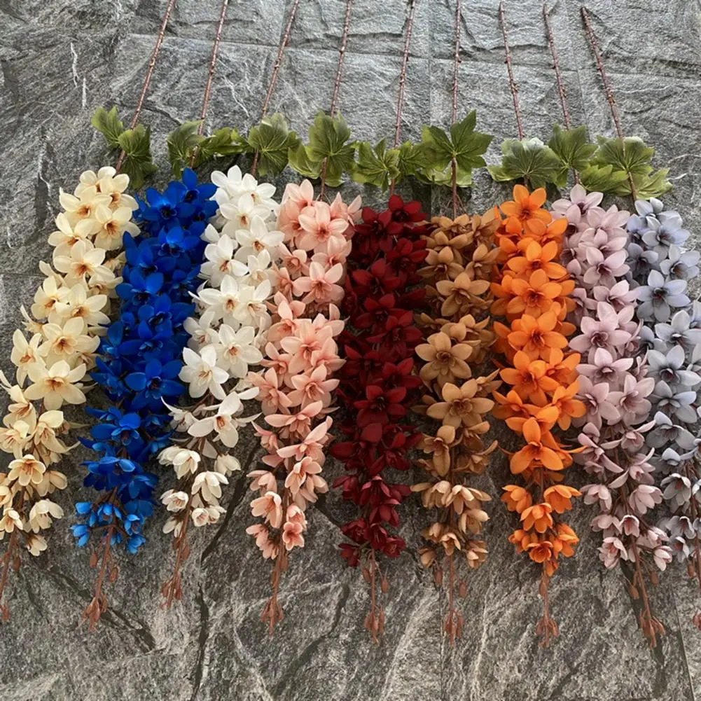 1 Ветвь Искусственные Цветы Легкий Поддельный Длинный Стебель Дельфиниум Симуляция Цветок Декор Для Дома или Офиса Без Полива.