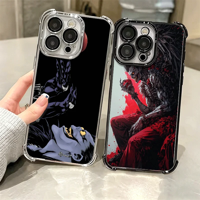 Фото Чехол для телефона N-Notes D-Deaths Anime Ryuk с покрытием для iPhone 16 17 Pro Max Air 17E 16E 14 15 Plus 12 13 11, противоударный защитный чехол №2