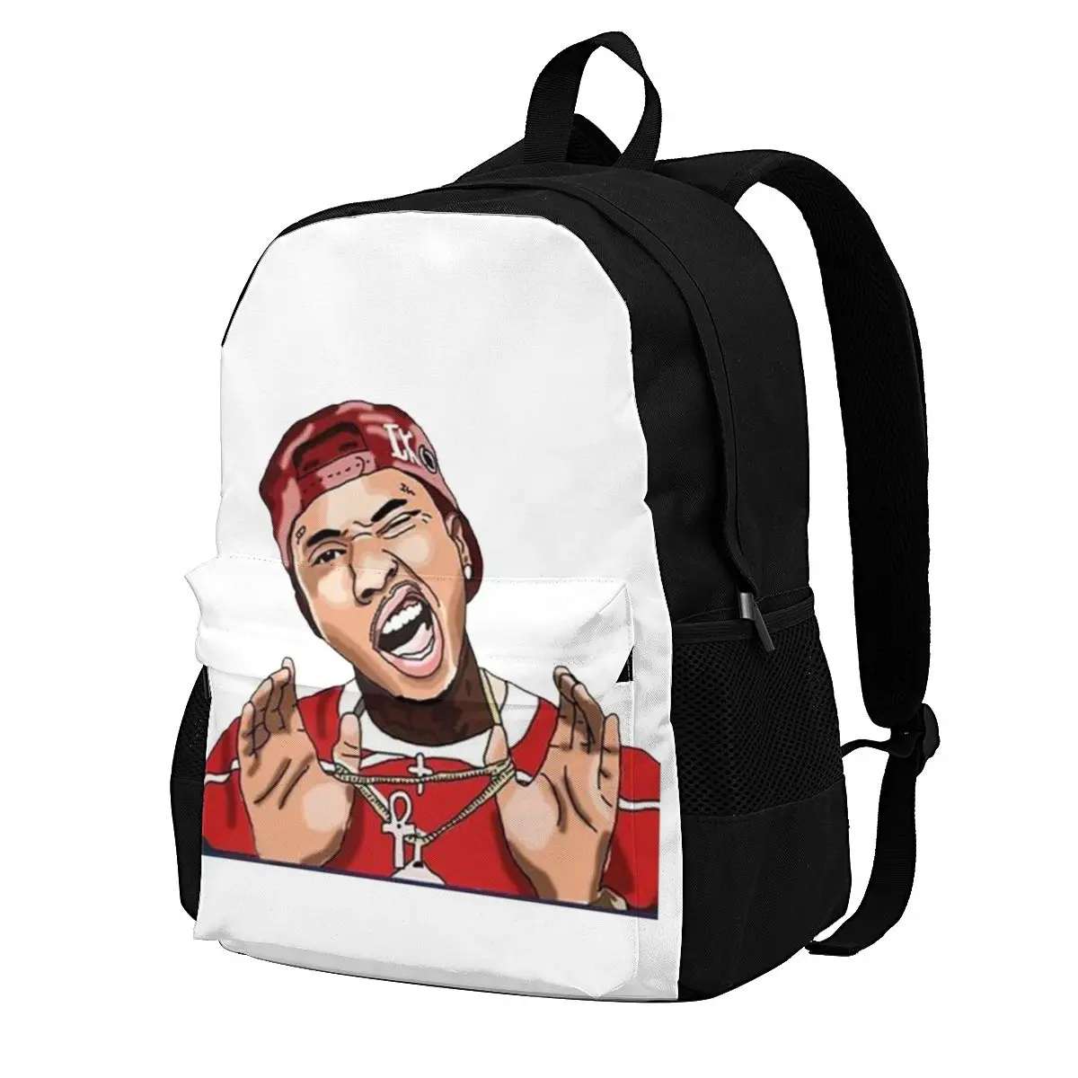 

MAIN KARET Tyga Singer Rap Backpacks black pump hip pop future Polyester Outdoor Teen Backpack Print Nice Bags