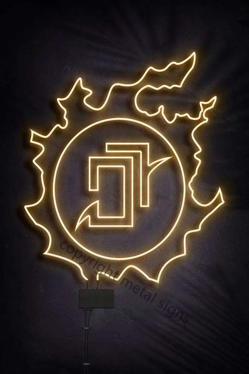 

Вывеска потолочная сказочная, неоновая металлическая ретро-вывеска, декор для комнаты, дома и паба, без светодиодов