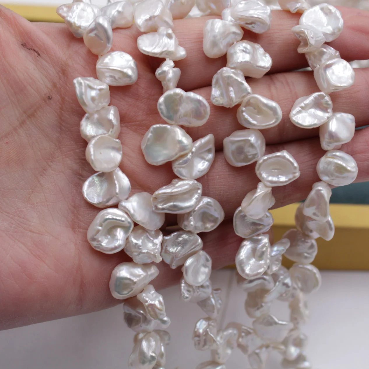 Натуральный речной жемчуг Keshi пресноводные бусины Перламутровые Бусины для