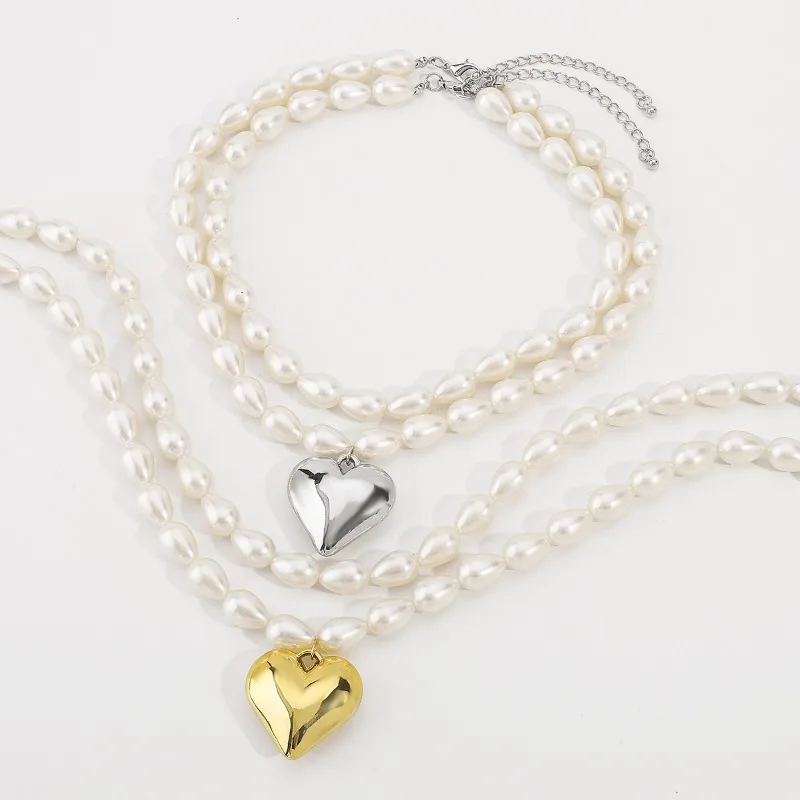 Ожерелья с жемчугом Draweye для женщин винтажные двухслойные модные ювелирные