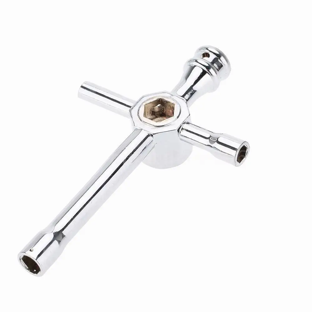 

RC 1/10 Aluminum Alloy Large Cross Wrench Hex NUT Key Socket 5.5mm 7mm 8mm 10mm 17mm S118 For HSP Remote Control Model Car Tools