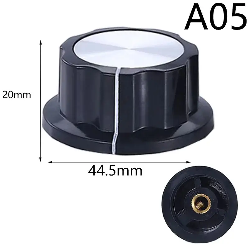 

2 шт. комплект ручек потенциометра для отверстия диаметром 6 мм MF-A01 MF-A02 MF-A03 MF-A04 MF-A05 ручки поворотного переключателя колпачки