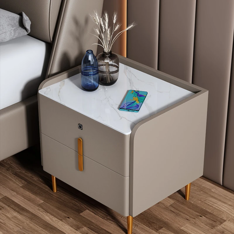 

Nordic Modern Bedside Table Minimalist Bedroom Luxury Furniture Bedside Table Wood Mesa De Cabeceira Storage Cabinet WZ50BT
