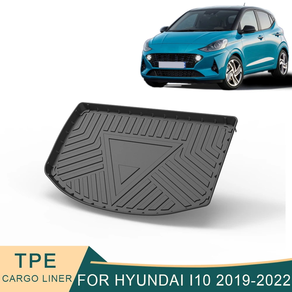 

For Hyundai Grand i10 AI3 2019-2022 Car Cargo Liner All-Weather TPE Non-slip Trunk Mats Waterproof Tray Trunk Carpet Accessories