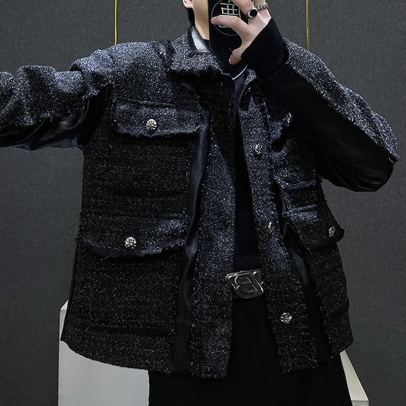 Мужской винтажный бомбер NSTOPOS из полиэстера