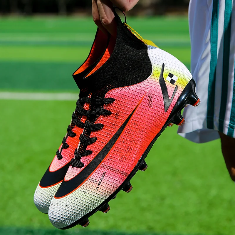 High Quality Soccer Shoes Neymar Chuteira Campo Women Futsal Football Boots Men Cleats Training Sneakers Ourdoor Footwear TF/AG