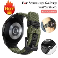 20mm 22mm strap nylon fabric for samsung galaxy watch 46mm replacement band huawei watch gt2 42mm garmin vivoactive 3 watch band