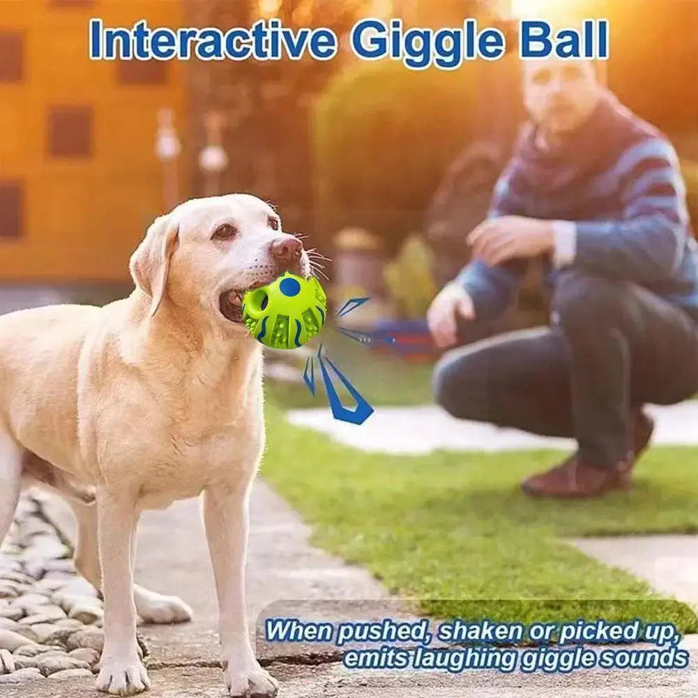 

Pet Toy Dog Self-healing Toy Dog Toy Giggling Sound Molars To Boredom Chewing Ball Ball Rolling Relieve Pet X7S0