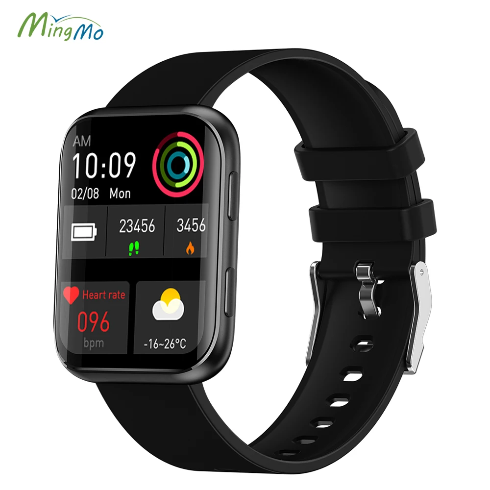Смарт-часы Mingmo с изогнутым экраном монитор здоровья водонепроницаемые