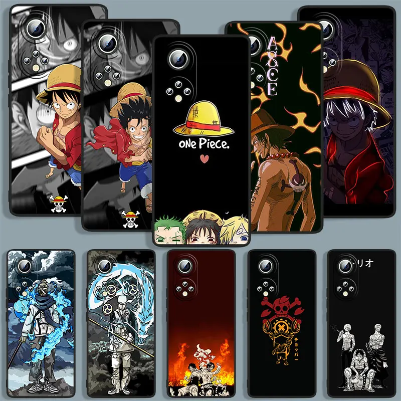 

D-Luffy Ones Pieces Phone Case For Huawei Honor 10 10X 10i 20S V20 20 30 30i 30S X30 50 60 X8 70 SE Lite Pro Plus Black Cover