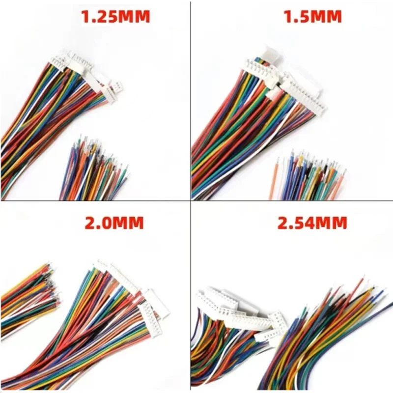 10 шт. 1,0 1,25 1,5 2,0 2,54 SH/JST/ZH/PH/XH 1,0 мм 1,25 мм 1,5 мм 2,0 мм 2,54 мм гнездовой разъем с проводом 2PIN/3/4/5/6/7/10P
