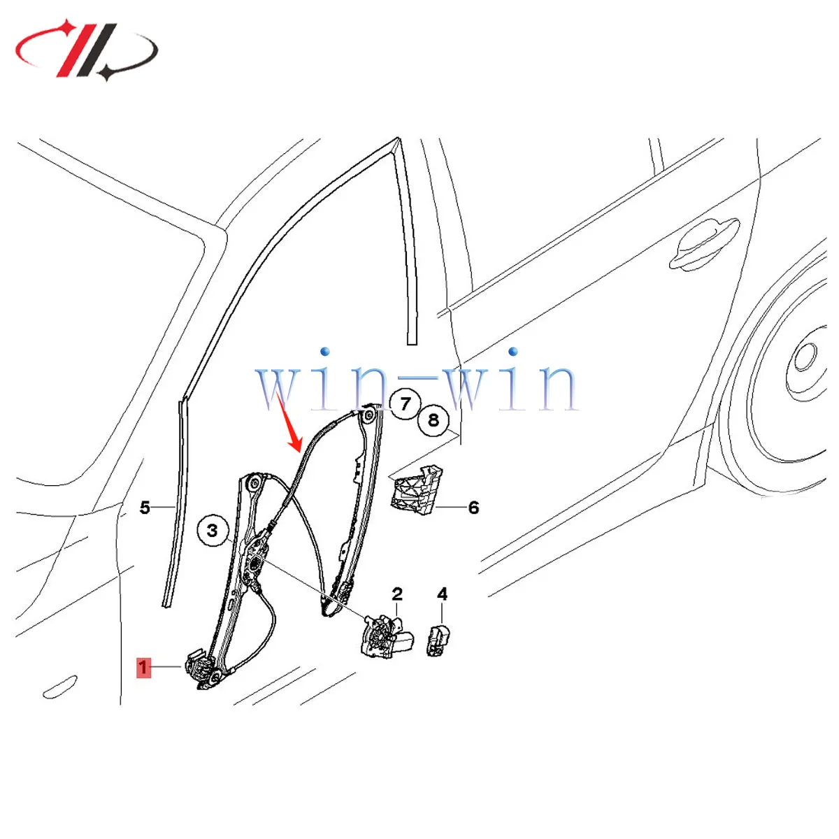 Высококачественный регулятор окна передней правой двери автомобиля 51337184384 Для BMW
