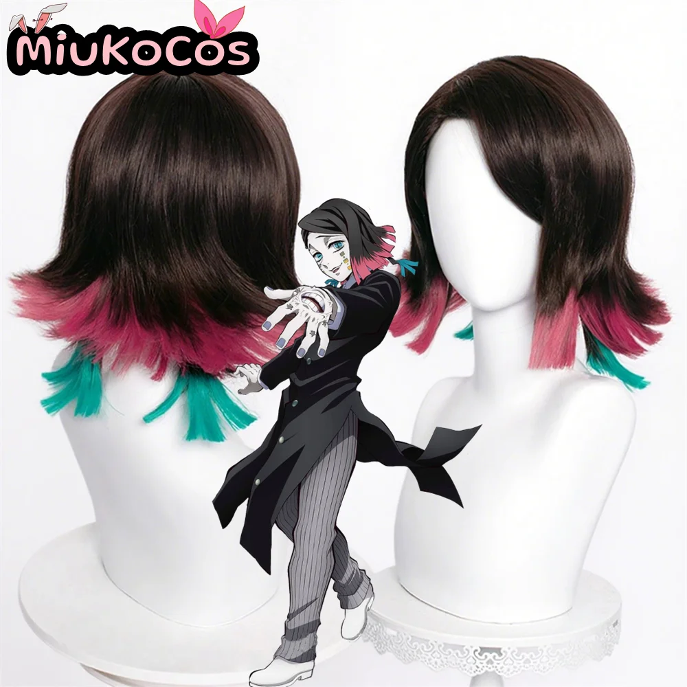Фото В НАЛИЧИИ Enmu Косплей Парик MiukoCosplay Аниме Demon Slayer Косплей №1