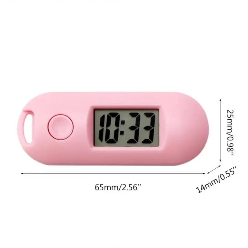 Silent Luminous Student Exam Study Library Pocket Watch Green Backlight Lcd Display Mini Portable