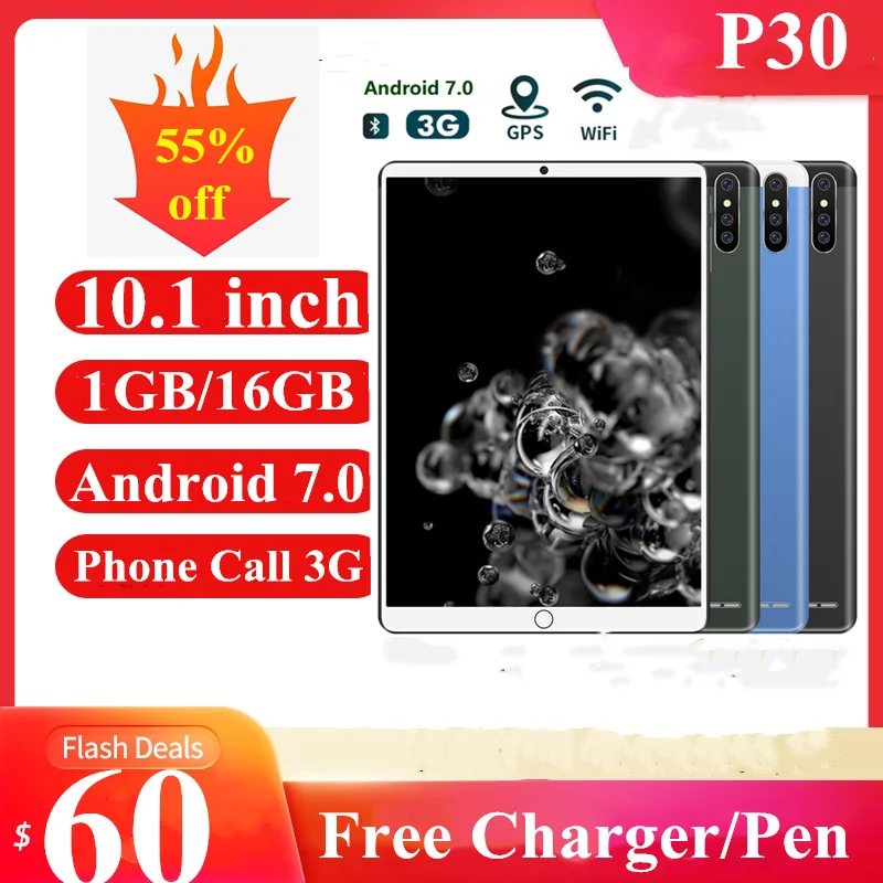 10,1-дюймовый планшет с четырёхъядерным процессором MTK6592, ОЗУ 1 ГБ, ПЗУ 16 ГБ, Android 10,1