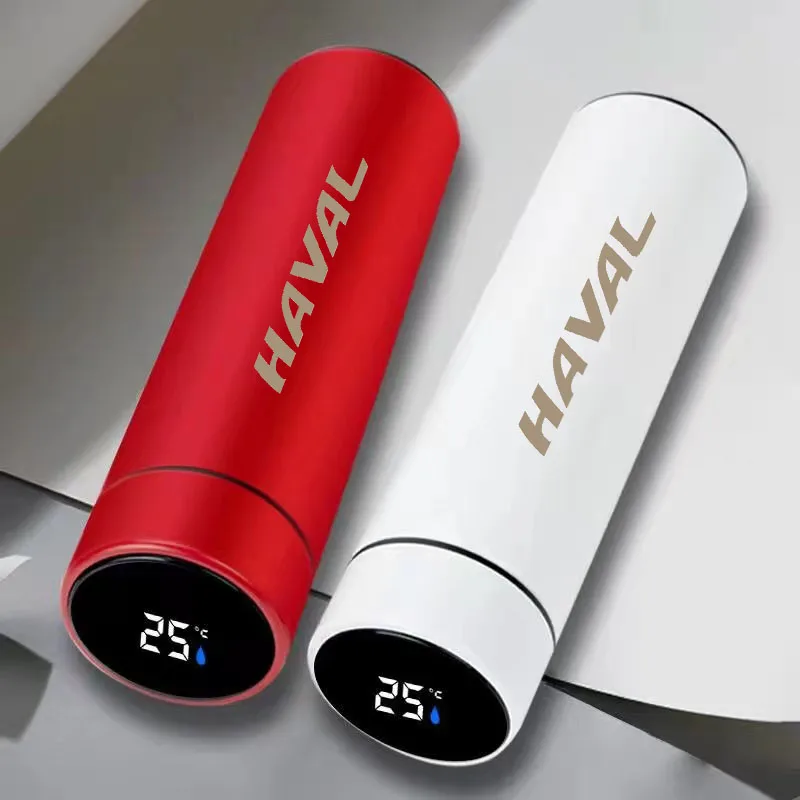 

For HAVAL 500ml Intelligent Thermos Coffee Cup Temperature Display Stainless Steel Vacuum Water Cup