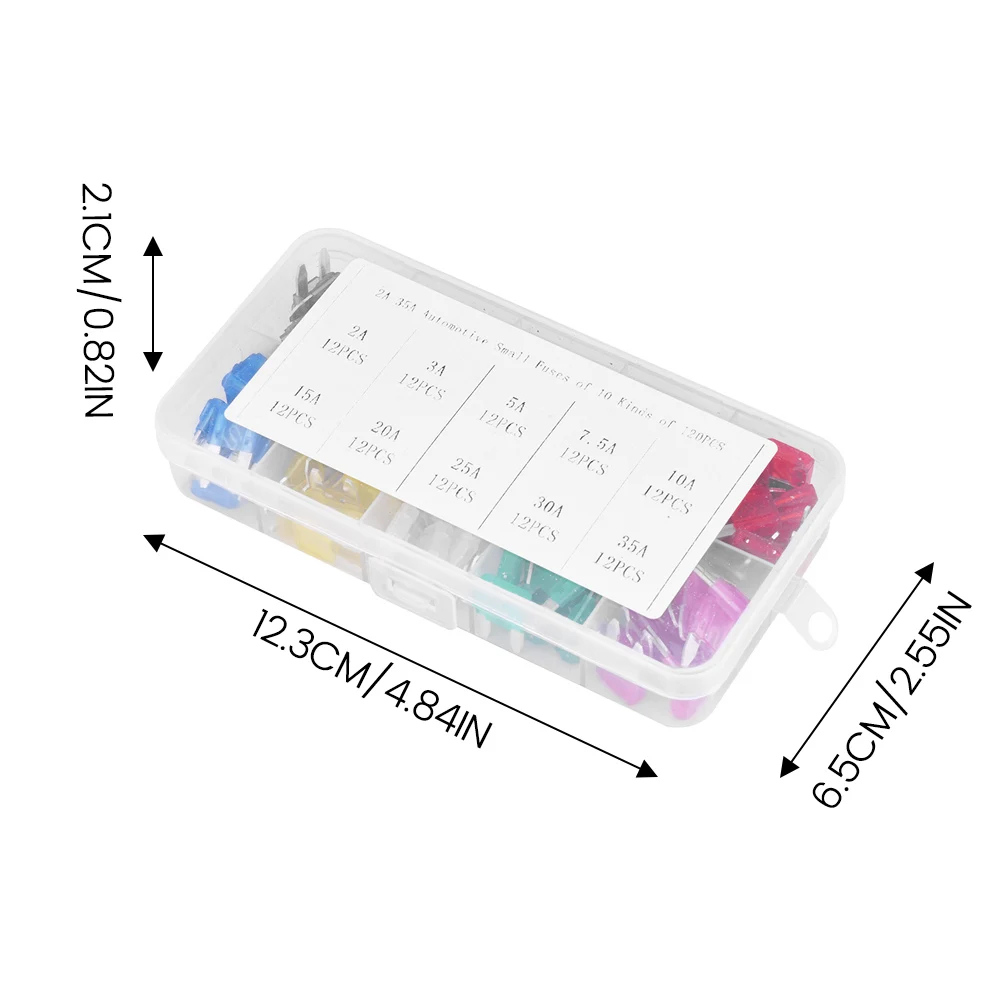 120 шт. автомобильный предохранитель 2 а/3 а/5 А/10 а/15 А/20 А/25 А/30 а/35 А