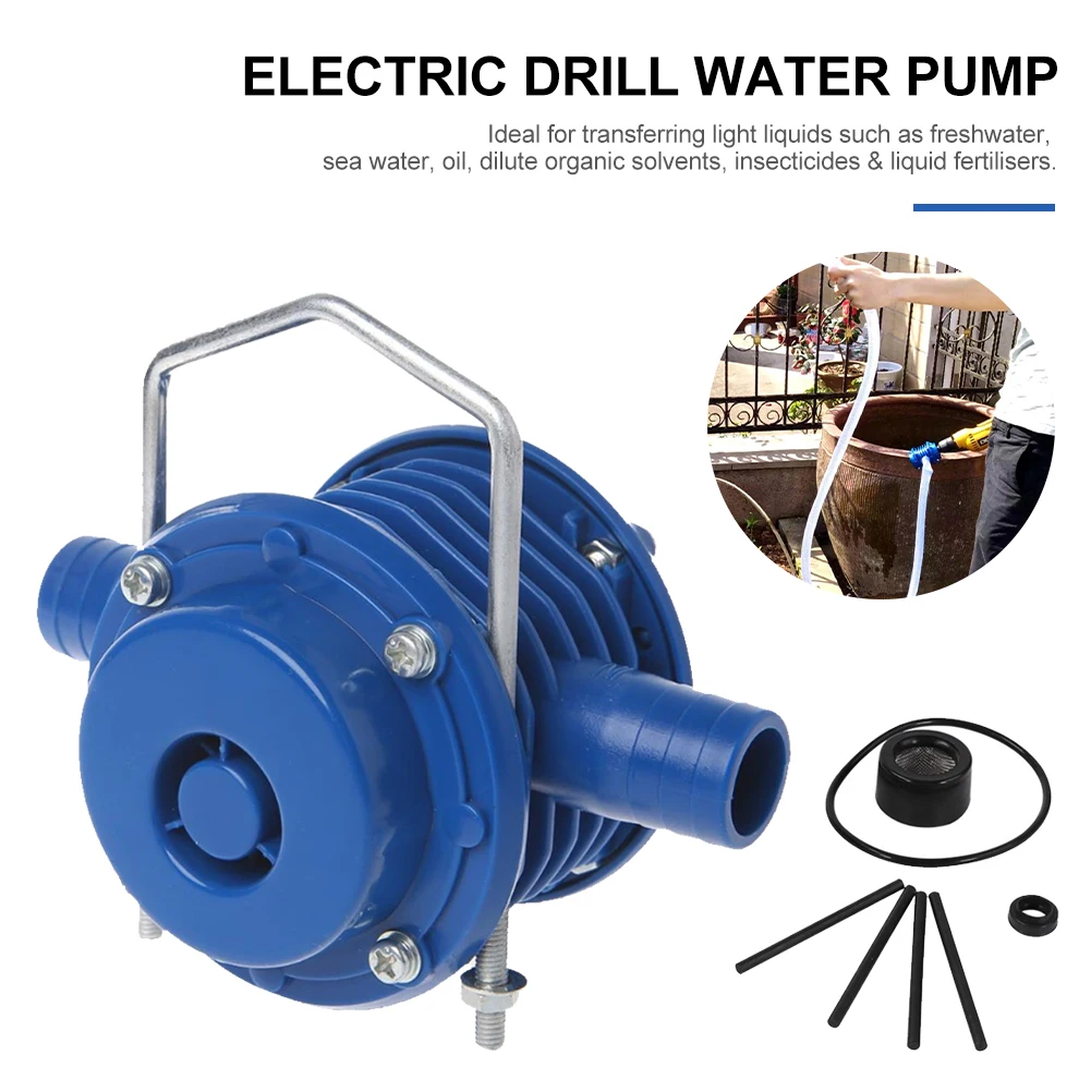 

Electric Drill Water Pump Heavy Duty Self-Priming Centrifugal Pumps Home Garden Diesel Oil Pump No Power Required