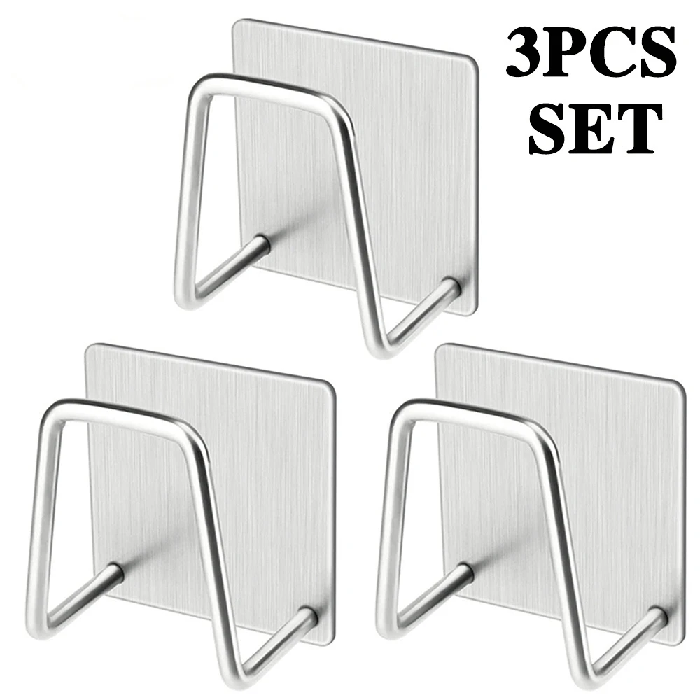 

1-3 Pcs Kitchen adhesive, stainless steel sponge support, waterproof sink, sponge drainage rack, kitchen organizer